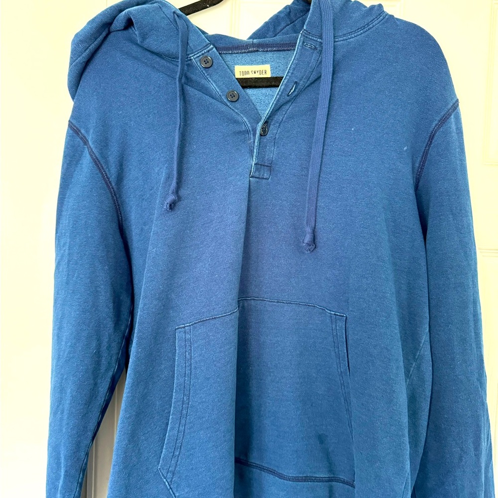 Todd Snyder Indigo Baja Hoodie